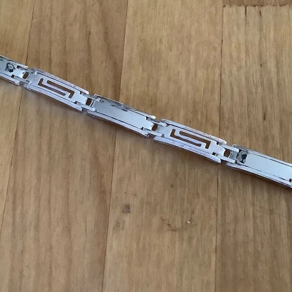 Sterling SILVER 925 GREEK DESIGN WOMAN BRACELET NEW​